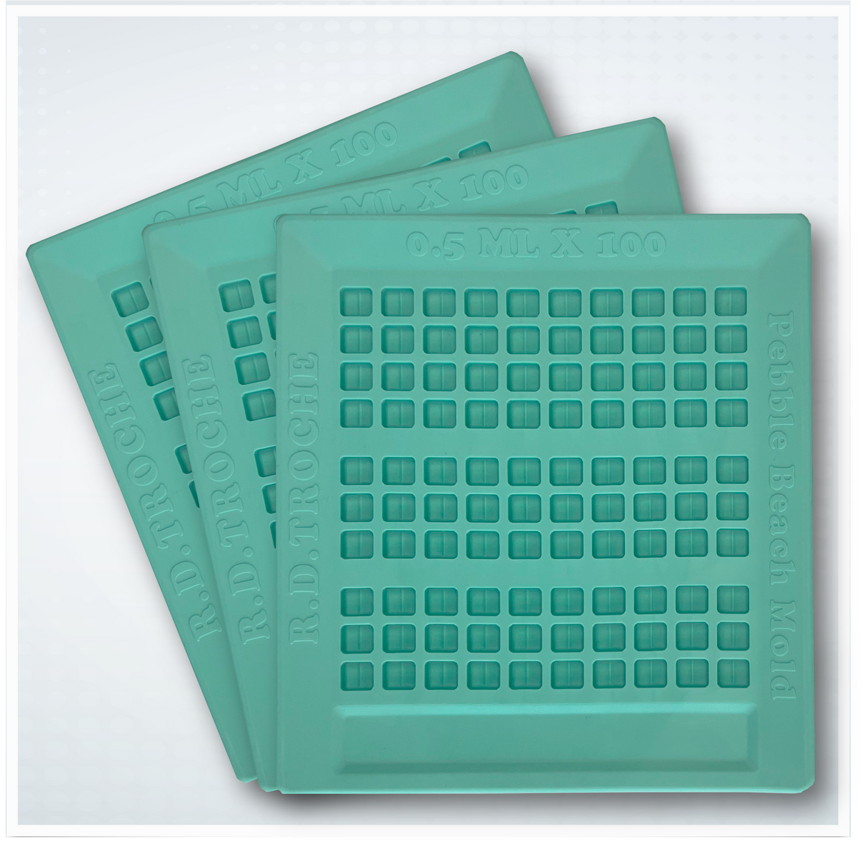 0.5mL x 100 Cavities Troche Mold Three Count