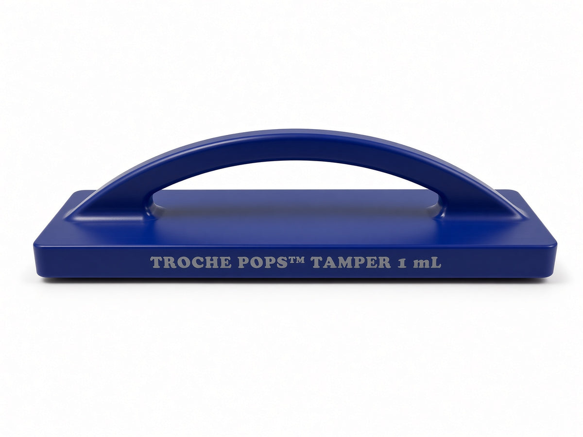 Tamper for Troche Pops® - Blue - COMPOUNDING MOLD SIDE-KICK