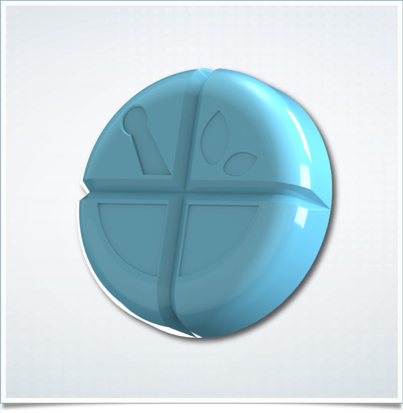 2mL x 30 Cavities Troche Mold Tablet Teal