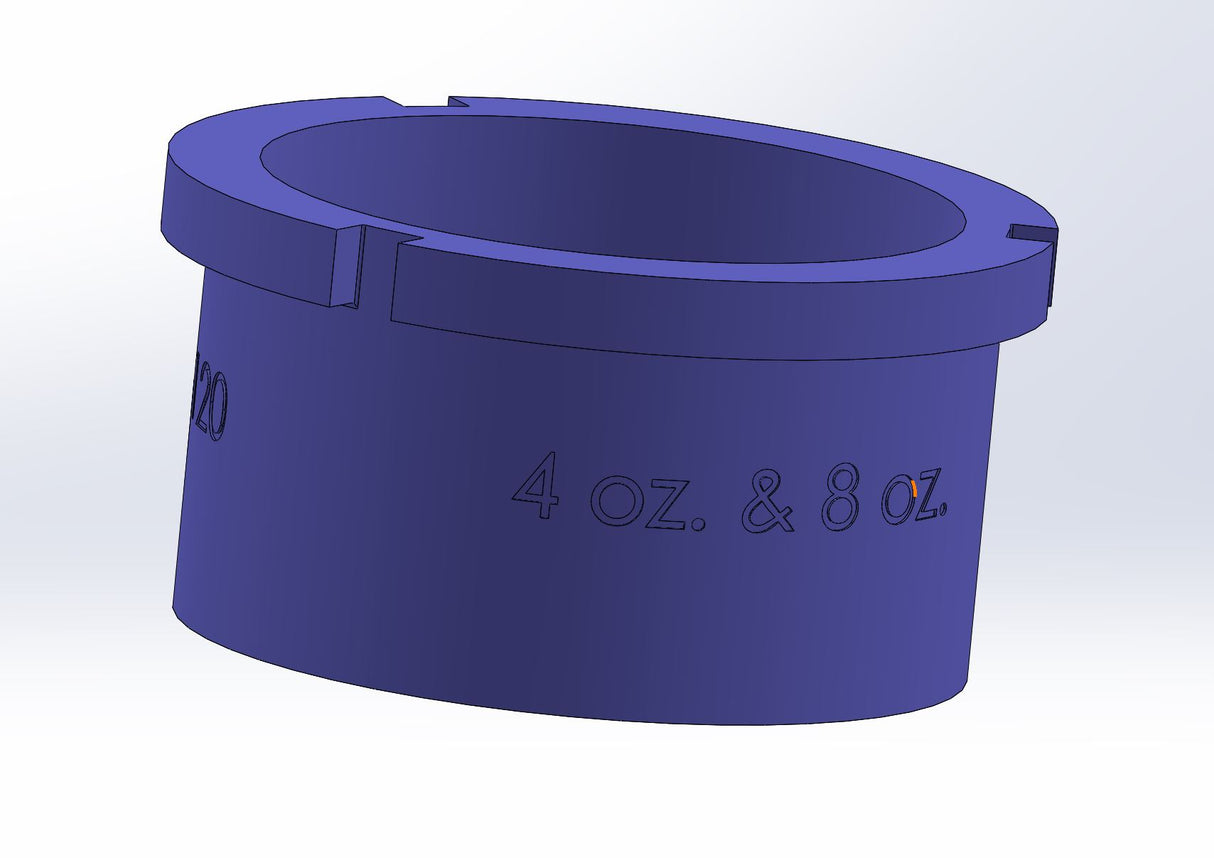 Adapter For Dispense-Ready Mixer Jars