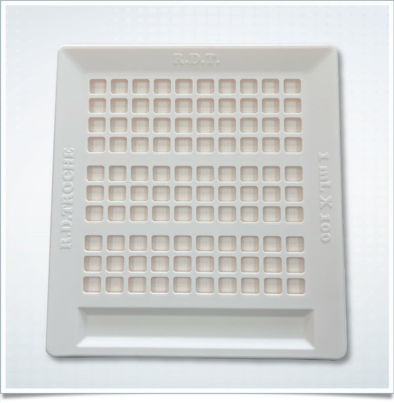Sustainable RDT & Troche Mold (1mL x 100 cavities)