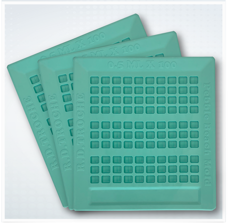 0.5mL x 100 Cavities Troche Mold Three Count