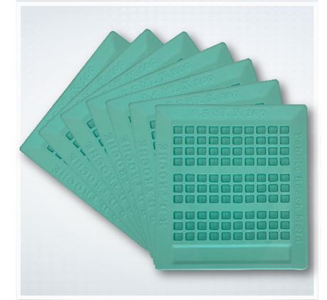 0.5mL x 100 Cavities Troche Mold Seven Count