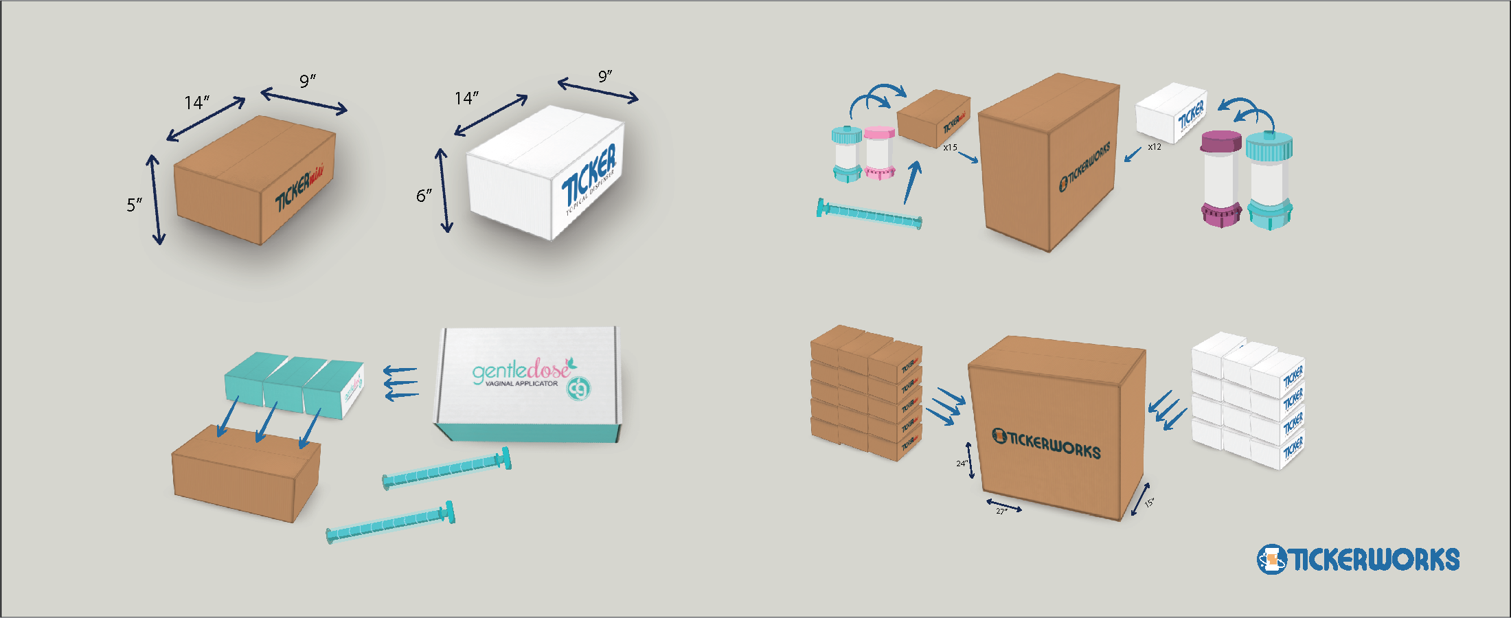 Master Case Packaging Overview Slider