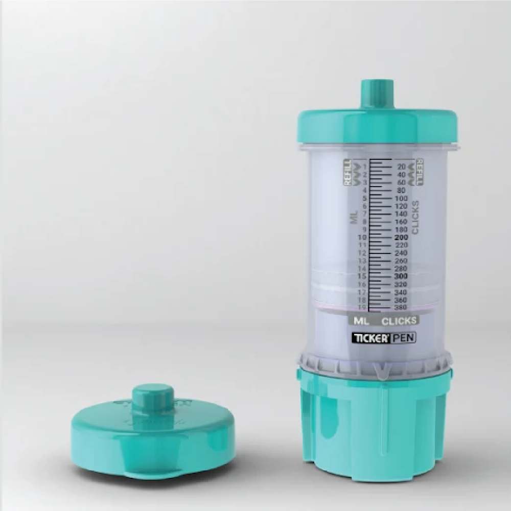 TICKER-X Unlimited Vaginal Applicator - Teal (19mL)