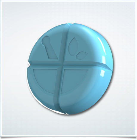 2mL x 30 Cavities Troche Mold Tablet Teal