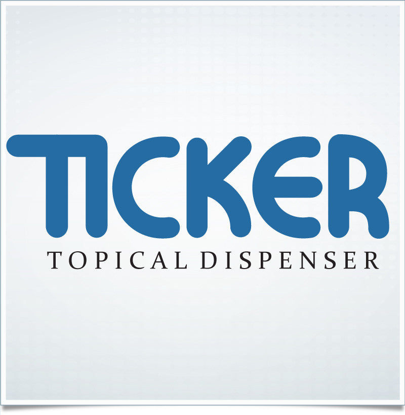 TICKER Topical Dispenser Logo